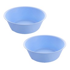 RIVER-GREEN 簡約風洗臉盆 S號+L號, 藍色, 1套