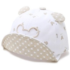 MUXUE 迷你圓點翻簷帽