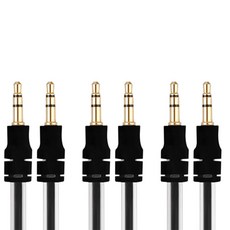 칼론 고급형 스테레오 패브릭 케이블 APC-A04 3p, 블랙, 3개