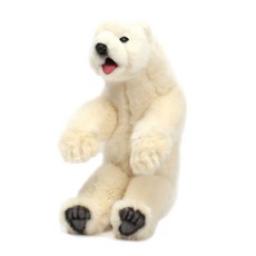 한사토이 북극곰 5529 봉제인형, 14cm, 흰색, 1개