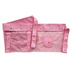 나와니스 일반형 5부 망사 포대기, 아기곰분홍