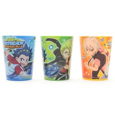 릴팡 베이블레이드 3p컵, 그린, 블루, 옐로우, 1세트