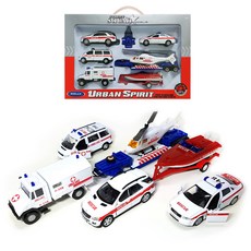 세계유통 6p 구급차 종합세트, 혼합 색상, 1개