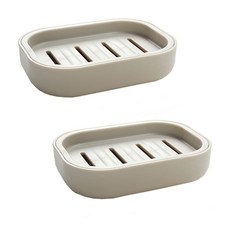 RIVER-GREEN 方型肥皂瀝水盒, 淺褐色的, 2件