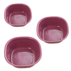 River Green方形洗臉盆 小+中+大, 淺紫色, 1套