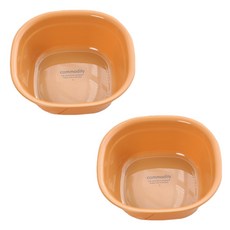 River Green方形洗臉盆 小, 棕色, 2入