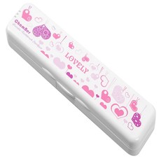 크림챔버 러블리 배터리형 휴대용 칫솔 살균기, DK-901, 하트