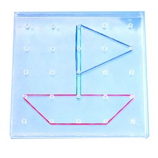 GabeFamily 큰솔스토밍 透明5針幾何板教具, KS8512, 1套