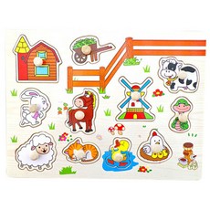 GabeFamily 正確握柄拼圖, 動物農場 (KS2582)