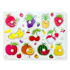 GabeFamily 正確握柄拼圖 水果, 混合顏色