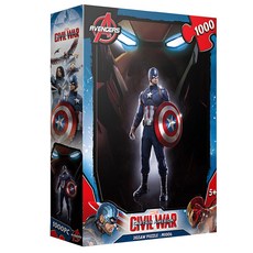 마블 시빌워 직소퍼즐 야광 M1006, 1000피스, 혼합 색상, 1개