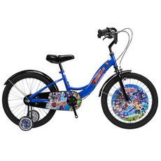 터닝메카드 아동용 보조바퀴 자전거, 블루, 1개