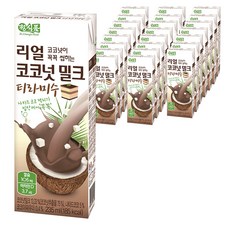 베지밀 리얼코코넛 밀크 티라미수 음료, 235ml, 24개