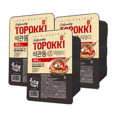 석관동떡볶이 국물떡볶이 진한사골 매운맛, 670g, 3개