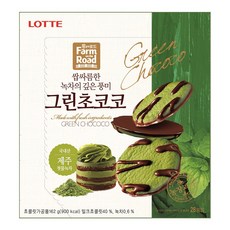 롯데제과 팜온더로드 그린초코코, 162g, 1개