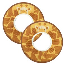 Aguard 孩童印花洗髮帽, 長頸鹿款, 2入