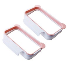 리빙조이 음식물쓰레기 봉투걸이, 핑크, 2개입