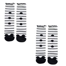 지지에스키즈 줄무늬 마우스 유아 니삭스 2종세트 Y19BSO2040