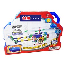 지니블럭 크리에이티브 모터 시리즈 완구, 헬리콥터, 1개