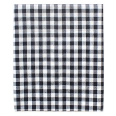 格紋織物面料, 黑色的, 1件