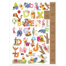 데코사랑 푸와 친구들 키재기 스티커, DS-56190