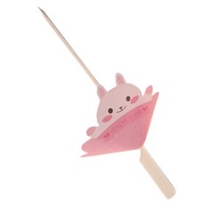 봄91 큐티래빗 꼬지 30p + 받침 30p 세트 과일꼬지 중, 1세트