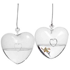 삼호유리 하트 행잉볼 WX253-12 2p, 투명, 2개