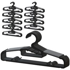 changsingliving 昌信生活 防滑衣架, 黑色, 100入