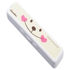 크린챔버 러블리 고급 휴대용 칫솔살균기 캐릭터 BAT, DK-701, 베어