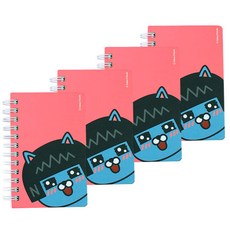 아이콘스 카카오프렌즈 좌철 수첩, 네오, 4개입