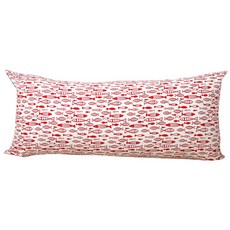 이코니하우스 물고기 등쿠션 솜포함, 레드