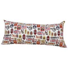 이코니하우스 영국기 등쿠션 솜포함, 아이보리