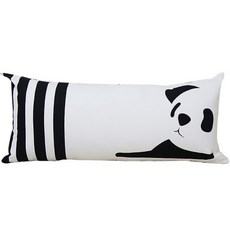 이코니하우스 판다즈 등쿠션 솜포함, 라인화이트