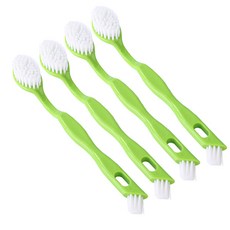 鞋子清潔刷, 綠色, 4入