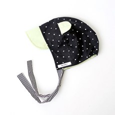 BABYLEE 孩童圓點印花耳朵造型帽