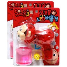 성광교역 코코몽 LED 수동버블건, 혼합 색상, 1개