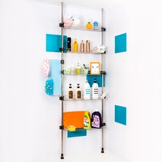 Dadaliving 頂天5層浴室置物架, 混色, 1個