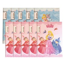 디즈니 프린세스 국어 8칸 스프링노트, 랜덤 발송, 10개입