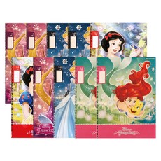 디즈니 프린세스 1-2 무제 스프링노트, 랜덤 발송, 10개입