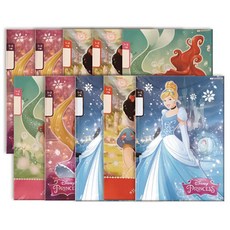 디즈니 프린세스 1-2 무제 노트, 랜덤 발송, 10개입