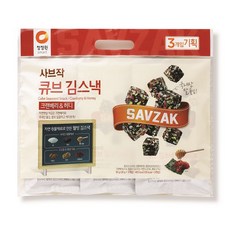 청정원 사브작 큐브 김스낵 크랜베리&허니, 30g, 3개
