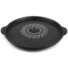 sharten 雙耳圓形鑽石不沾烤盤, 1個, 34厘米