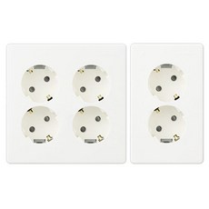 JINHEUNG 4孔圓形插座蓋+雙孔圓形插座蓋, 1套