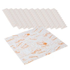 SL 印花三明治包裝紙 橘色, 100入, 1組