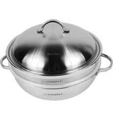 CROBELL 整體三層不鏽鋼蒸鍋 電磁爐 IH, 1個, 30厘米