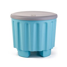 River Green多功能浴室收納椅 灰色+藍色, 1個