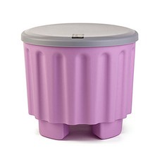 River Green多功能浴室收納椅 灰色+紫色, 1個, 河綠色,灰色+紫色