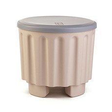 River Green多功能浴室收納椅 灰色+米色, 1個