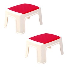 River Green彩色浴室腳踏凳 粉色, 2件, 粉紅色