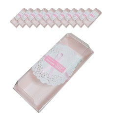 粉色三明治長方形便當盒 + 蓋子套組, 1個, 1套